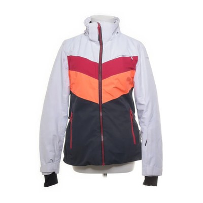 Icepeak, Skijacke, Damen, Größe: 36, Grau/Weiß/Orange, Polyamid/Polyester #GGS