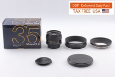   A MINT w/Hood  CONTAX Carl Zeiss Distagon T 35mm f2.8 MMJ MF Lens C/Y JAPAN