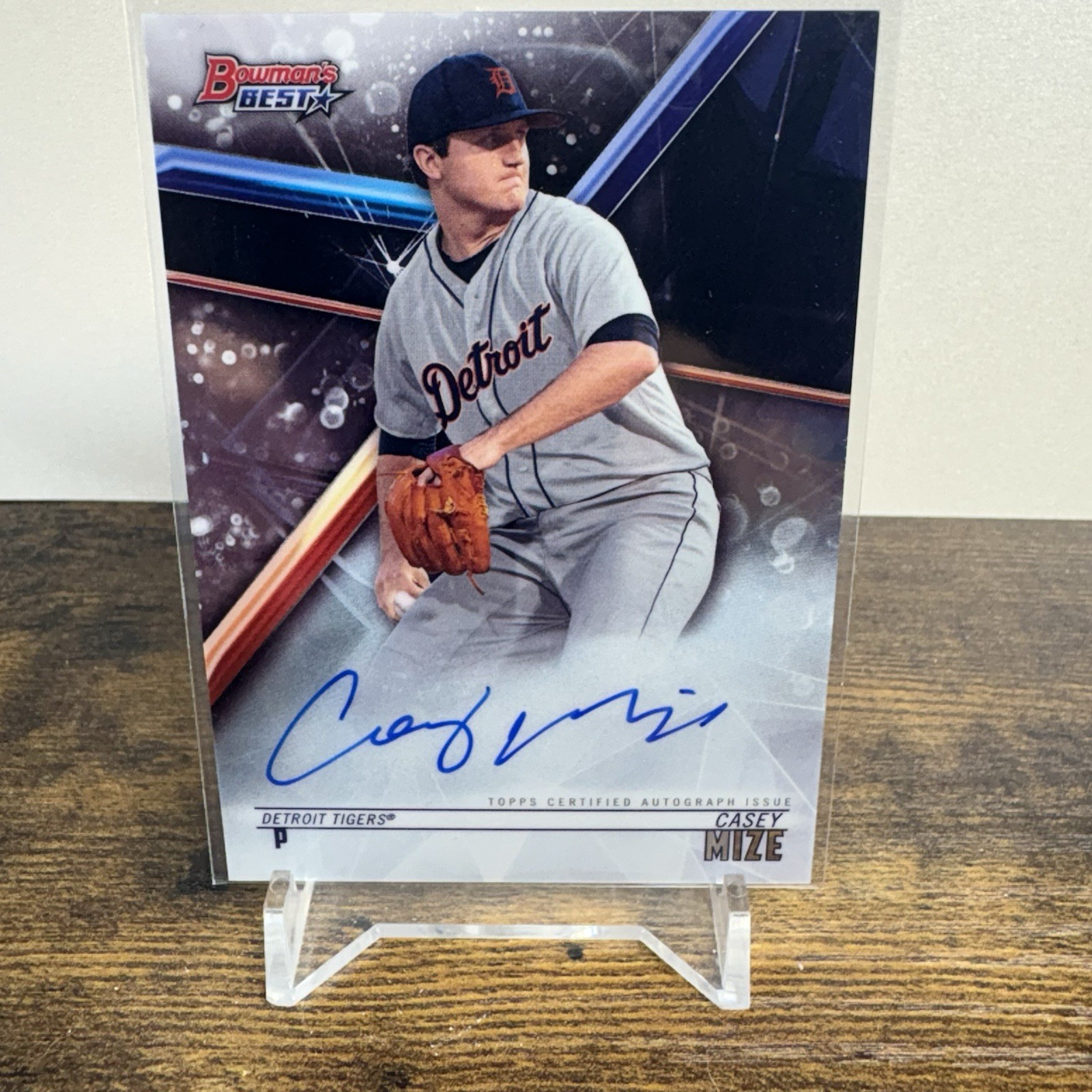2018 Bowman’s Best Casey Mize Rookie RC Auto Autograph B18-CM Tigers