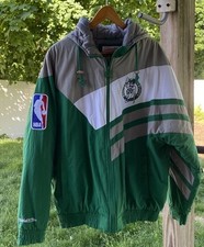 Boston Celtics Mitchell & Ness NBA Weakside Jacket Mens Size Med NWT