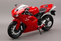 New Ray 1/12 Motorrad Ducati 1198 ROT Modellbau Statisches Modell Diecast