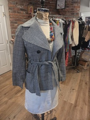 Country Suburban Black Houndstooth Jacket 10