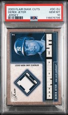 2003 FLAIR DIAMOND CUTS JSY JSY #DC-DJ DEREK JETER PSA 10