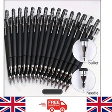 10 Pack Black Gel Pens | 0.5mm Fine Tip | Smooth Writing | Quick Dry Ink | Offic