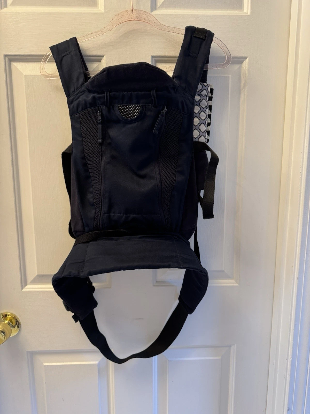 Aprica Baby Carrier Navy Blue Infant Toddler Soft Carrier Adjustable