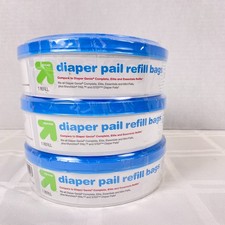 Up and Up 3 Pack Diaper Pail Refill Bags Holds 272 Diapers in Each