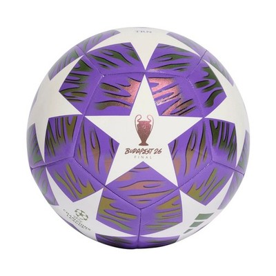 adidas UCL 25/26 Final Training Fußball Trainingsball Spielball Lila Weiß JX9089