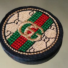 Iron-On Luxury Round Patch