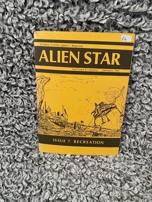 Traveller RPG: Alien Star Magazine #7 (D.W. Hockham, 1982, EX) inkl. Kartenbeilage