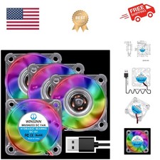 5V USB Mini RGB Fans with Hydraulic Bearings   Silent  Powerful Cooling