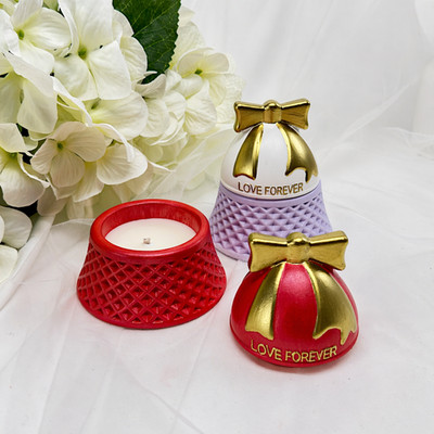 Handgemachte Aroma Kerze im Glas Rose Jasmine Dekokerze Geschenk Mutter Deko