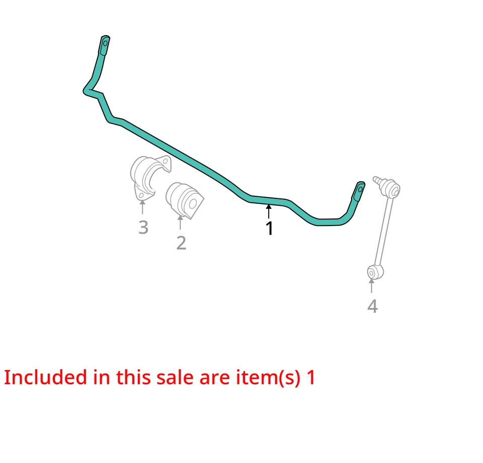 2008 BMW 335i AWD Rear Stabilizer Bar OEM 88K Miles - LKQ422841874 - Image 4 of 4