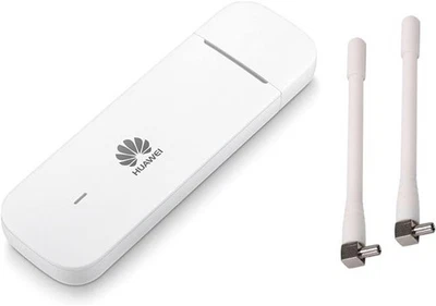 UNLOCKED HUAWEI E3372 4G USB DONGLE + 2 x ANTENNAS. ALL VERSIONS AVAILABLE
