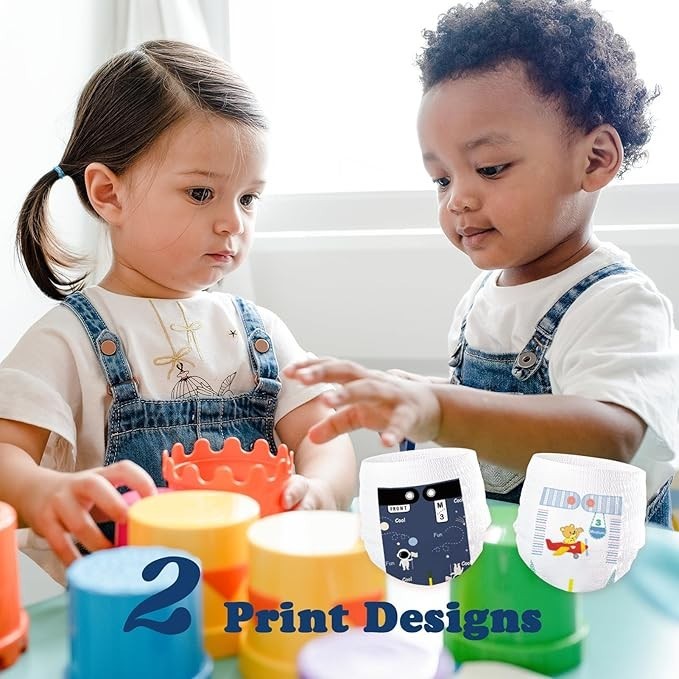Premium Soft Hypoallergen Disposable Baby Diapers Size 2T-3T (20-34 lbs),