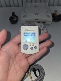 Sega Dreamcast HKT-3020 Console OEM Controller Working VMU Tested Bundle