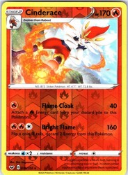 Cinderace 036/202 Sword & Shield Reverse Holo Rare