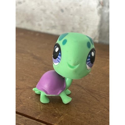 Littlest Per Shop LPS #3301 Green & Purple Turtle