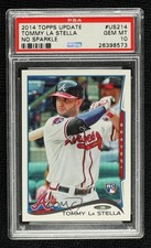 2014 Topps Update Tommy La Stella (Batting) #US-214 PSA 10 GEM MT 5p9
