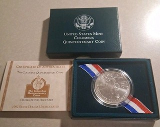 1992 D Columbus Quincentenary Commemorative Silver Dollar 🇺🇸