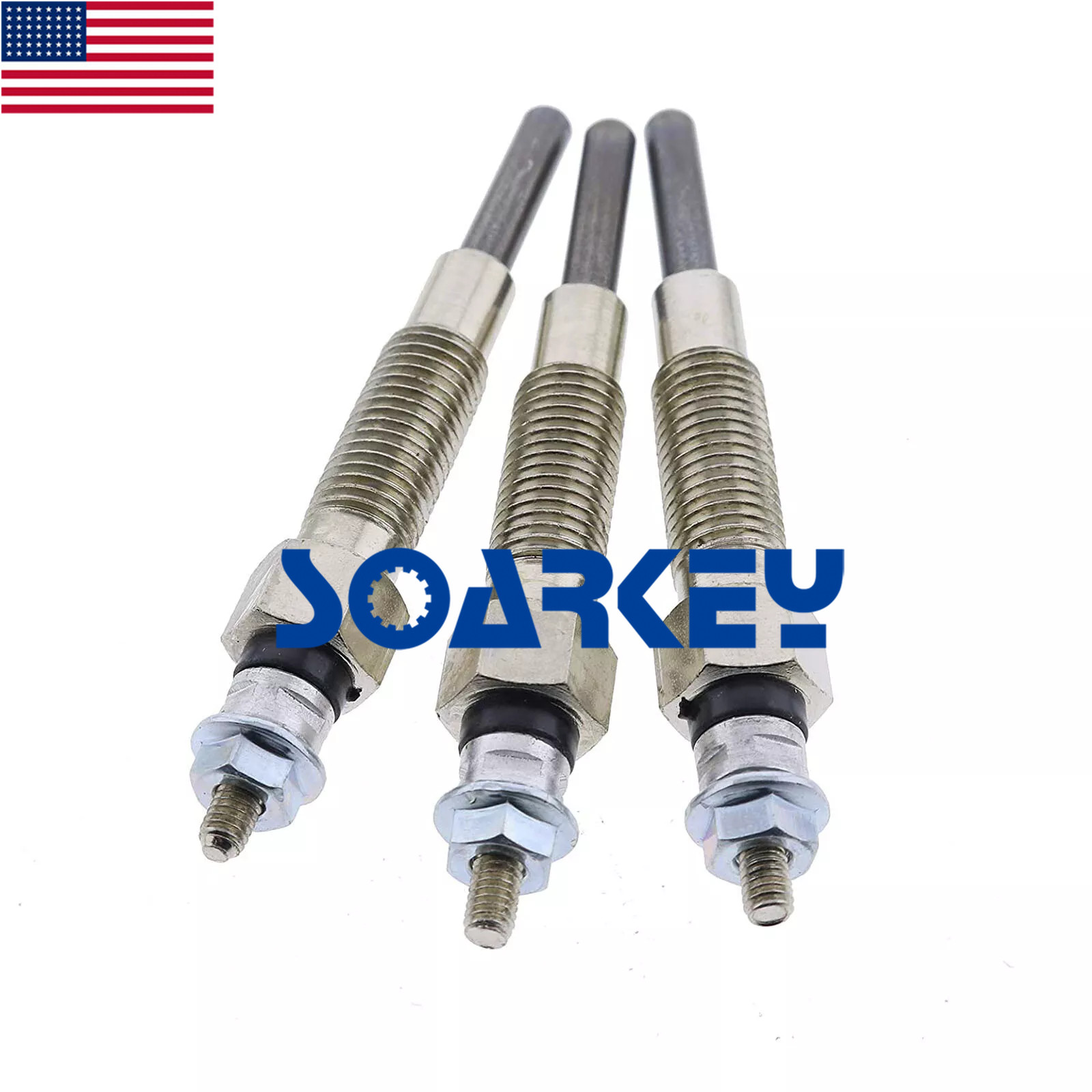 3pcs Glow Plug 2666A013 for Perkins 704-26 UB Engine 700 Series