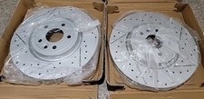 Dynamic Friction Jaguar XF / XE  Coated Drilled & Slotted Front Brake Rotors