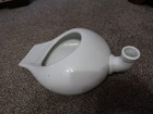Antique Porcelain White Bed Pan Chamber Pot Urinal Vintage Planter excellent — photo 2