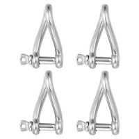 3/8 Zoll,10Mm,DrehschäKel Aus Edelstahl,4Er-Pack Mini-Haken-SchraubstiftschäKel