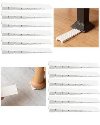 12 Pcs Heavy Duty Plastic Shims for Leveling Slotted Furniture Wedges for To..