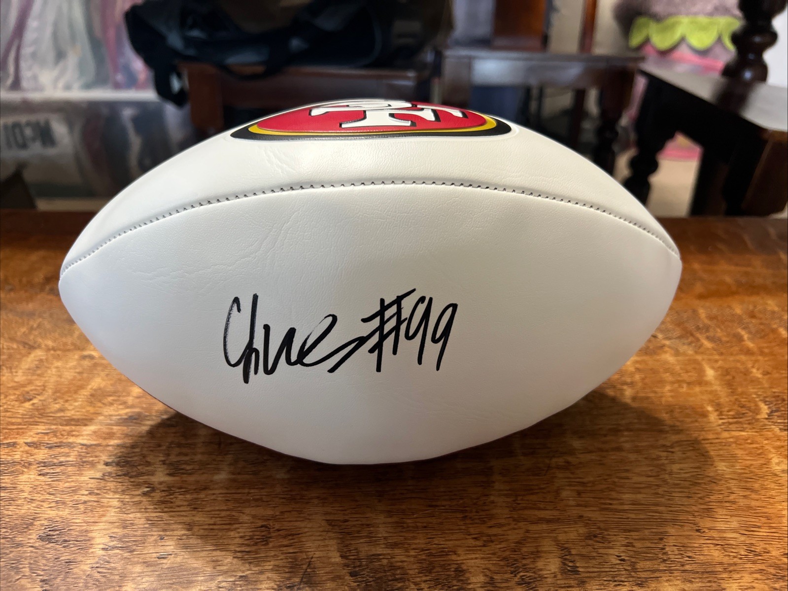 CJ West Autographed Signed San Francisco 49ers Football PSA DNA 