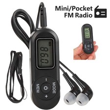 Pocket Mini Digital FM Radio LCD Stereo Music News Receiver ,Battery-Operated