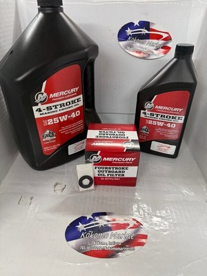 Mercury Oil Change/Filter Kit 75/90/115HP 1.7L replaces Mercury 8M0081917