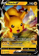 Carta Pokemon Pikachu V Holo 043/185 Ultra Rara SWSH04: Vivid Voltage LP