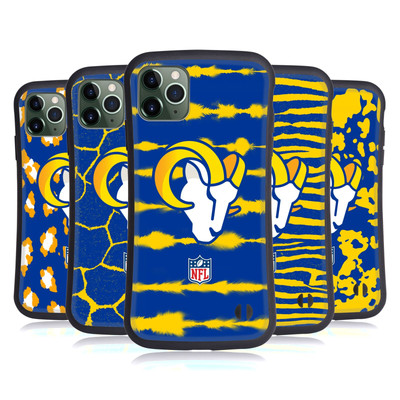 OFFICIAL NFL LOS ANGELES RAMS ART HYBRID CASE FOR APPLE iPHONES PHONES