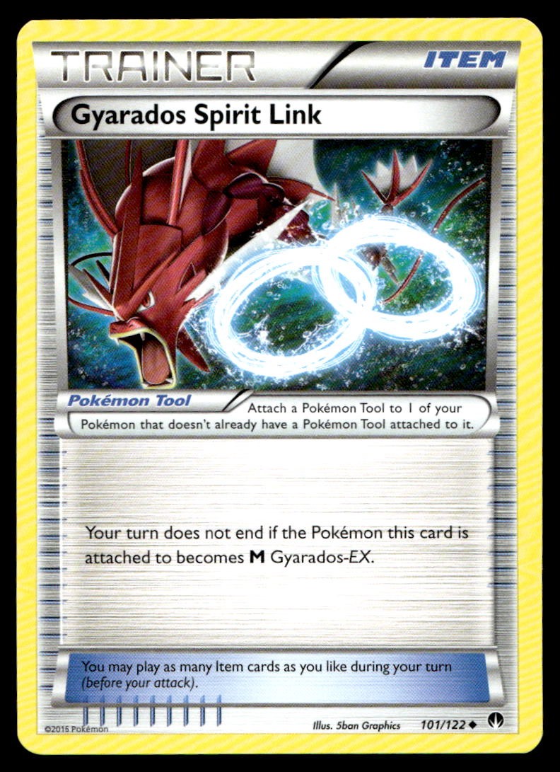 Pokemon 2016 BREAKpoint BKP Gyarados Spirit Link # 101/122
