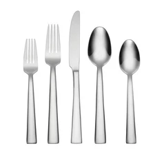 H019045B Madison Avenue 45-Piece Everyday Flatware Set, Service For 8, Mirror...