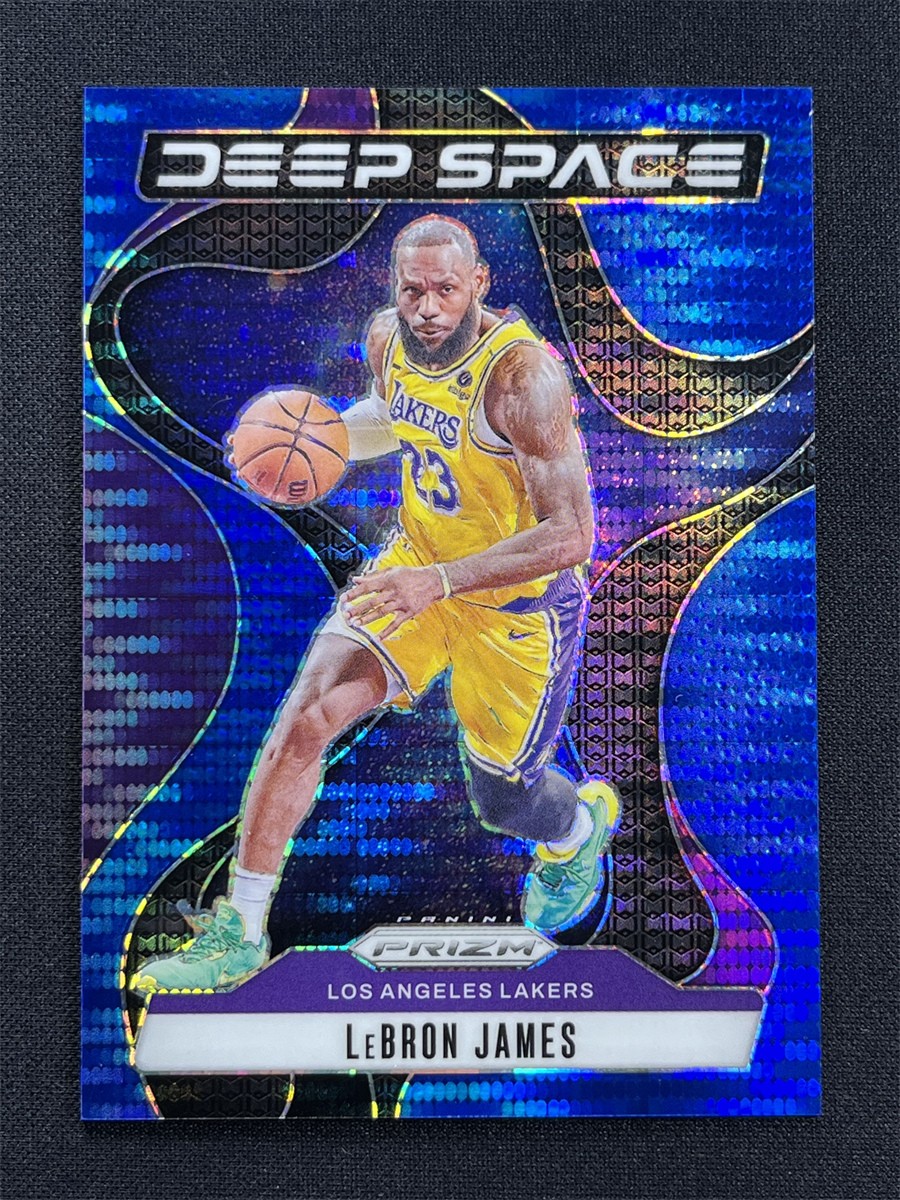 2024-25 Panini Prizm LeBron James #5 Blue Pulsar Prizm Deep Space Lakers /99