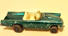 1968 Classic Ford 57 T Bird Hot Wheels Car | HK | Green | Vintage Redline Era