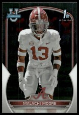 2022 Bowman University Chrome #74 Malachi Moore Rookie Alabama Crimson Tide