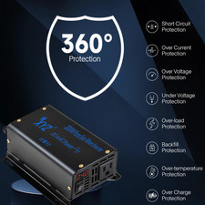 300W 600W Peak Pure Sine Wave Inverter DC 24V to AC 110V 120V Car Solar Power