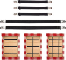 Table Cloth Holder Clips Hidden Strap 5 Pack - Adjustable Elasticity Picnic Tabl