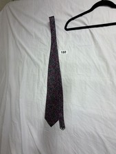 Christian Dior Monsieur Purple Paisley Silk Necktie Made in USA