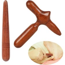 Set di 2 massaggiatori per piedi in legno – Auto-massaggio e fisioterapia Thai