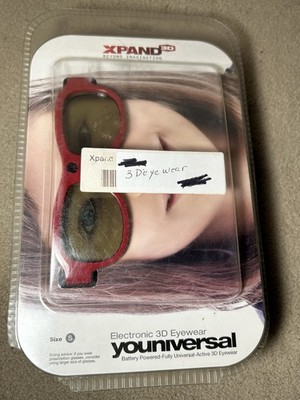 NEW Xpand Child Youth Size ACTIVE 3D GLASSES Universal HD IR 3D TV RF 3D Small