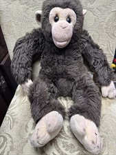 Build a Bear Chimpanzee Zoo Exclusive Collection Brown Monkey 16  Open Mouth