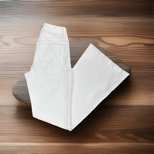 Willow & Root 27” x 31” Jeans ‘The Flared Out’ White Denim Wide Leg STRETCH EUC
