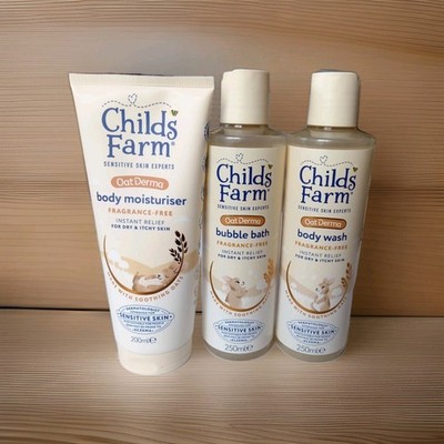 Kinder Bauernhof HaferDerma Hafer Set Konvolut Baby Schaumbad Duschgel Feuchtigkeitscreme 250ml