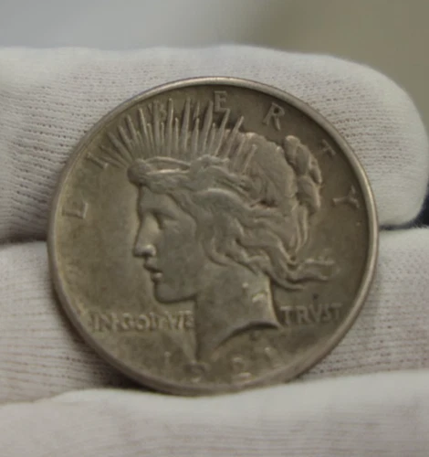 1921 US Peace Silver Dollar $1 XF Hi-Relief