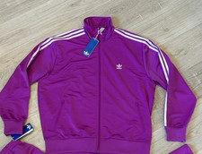 adidas Original Firebird Track Purple Blast Loose Fit Track Top Jacket IY4736