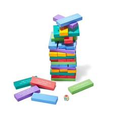 Two  s Company 48-Piece Tumbling Blocks Game Set Family Activity