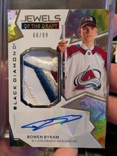 2020 Black Diamond Jewels of the Draft 68/99 Bowen Byram RPA Rookie Patch Auto